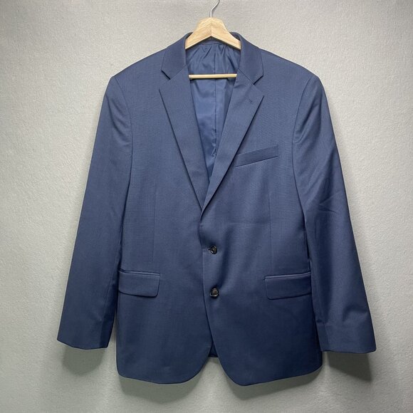 Stafford Other - Stafford Blue Classic Fit Coolmax All Season Mens Blazer Suit Jacket 46R